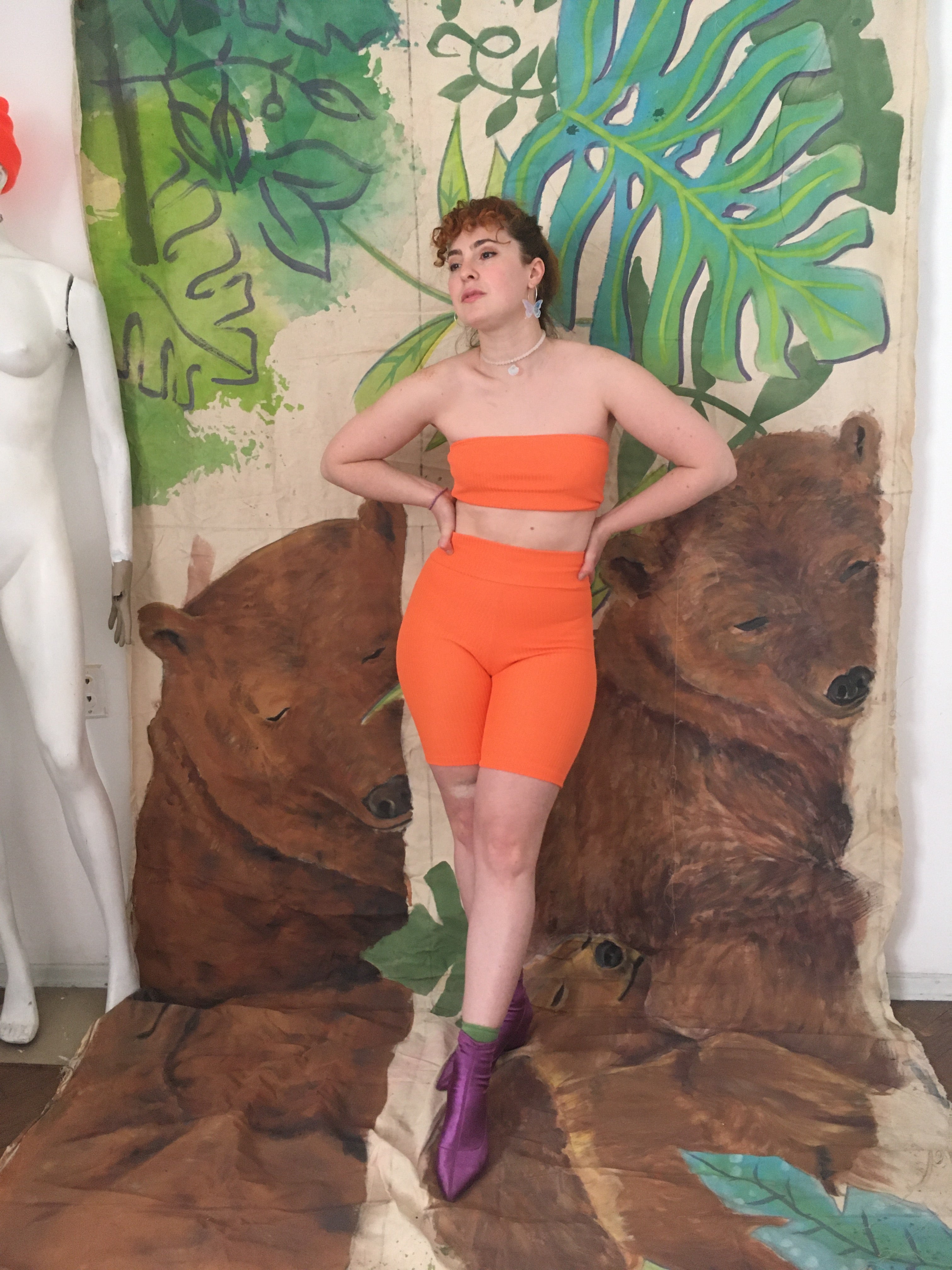 Set calza Biker y Top en todos los colores