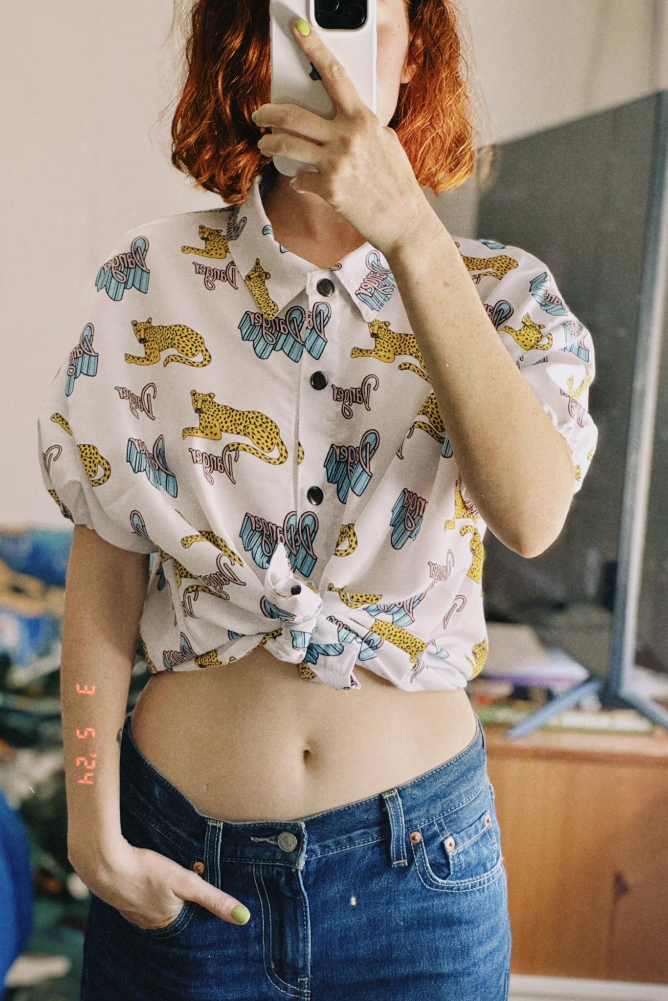 Camisa corta estampado Danger