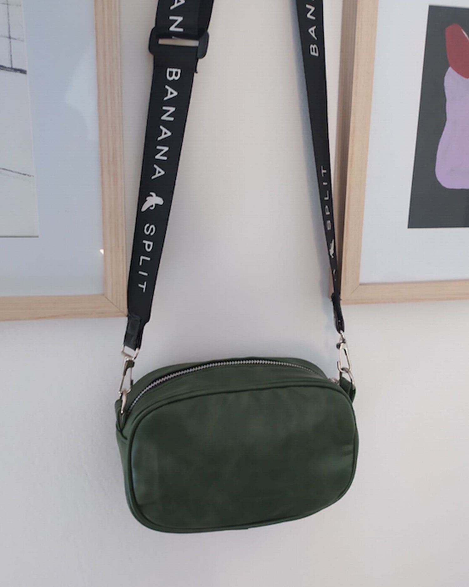 Bandolera riño verde con correa BS