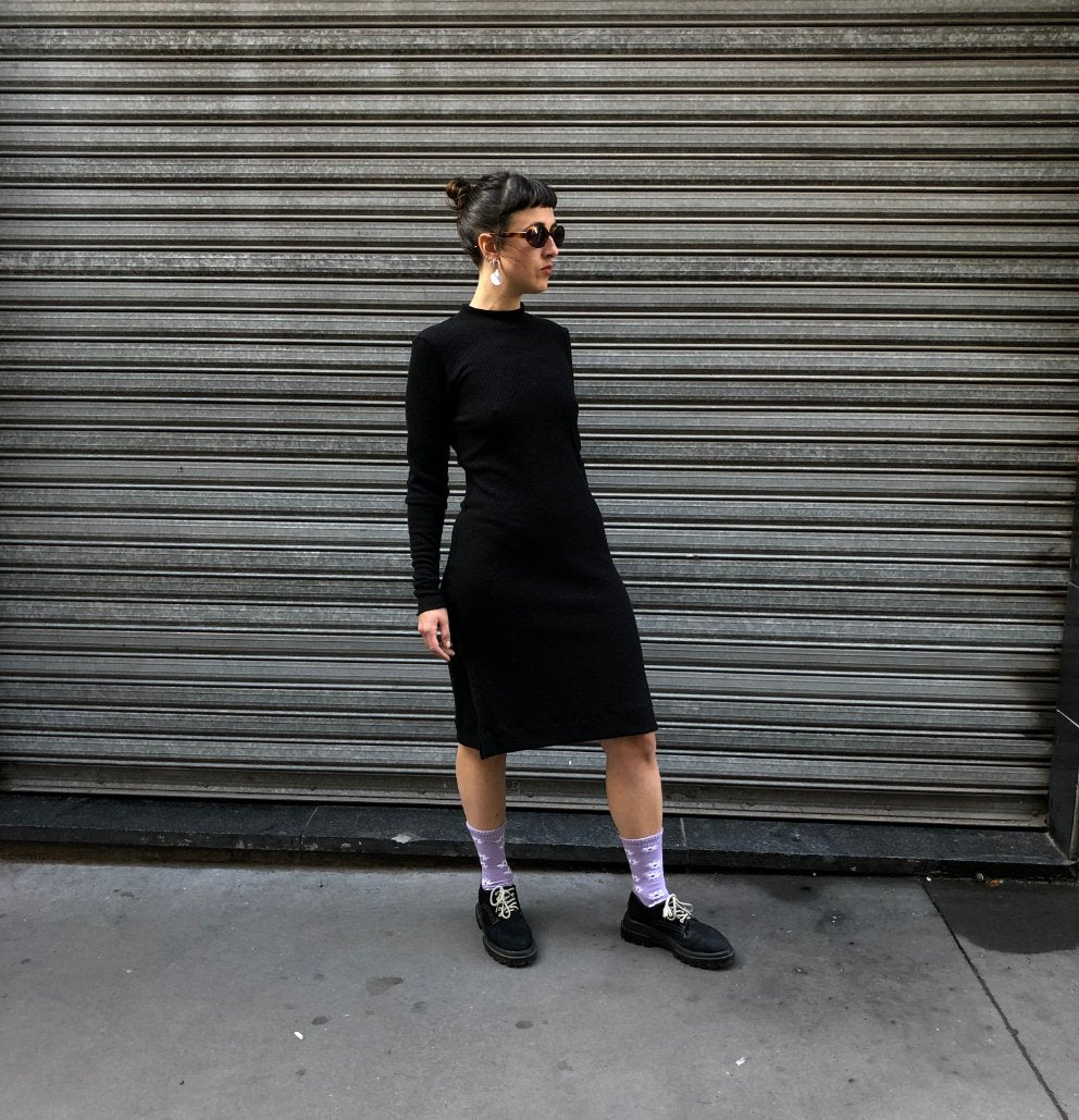 Vestido Rosa con tajos