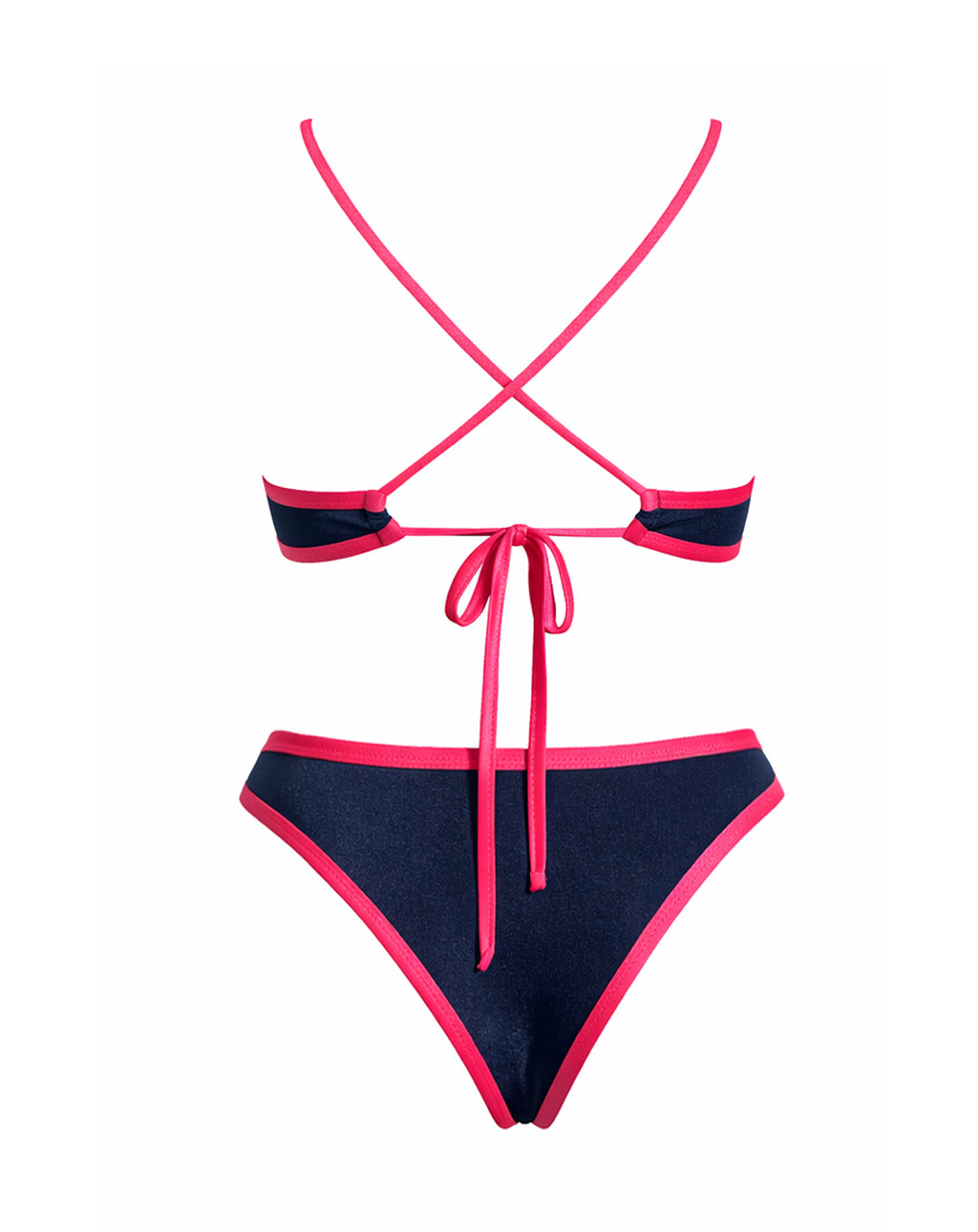 Conjunto bikini Mar en azul noche