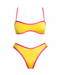 Conjunto bikini Mar en amarillo pistacho