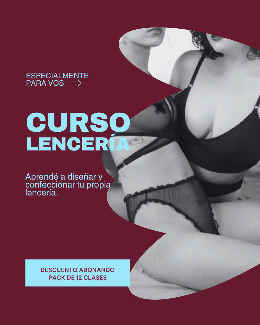 CURSO PARA CREAR LENCERÍA (valor mensual)