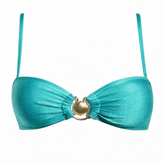 Top Bikini Marina en turquesa