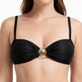 Top Bikini Marina en negro