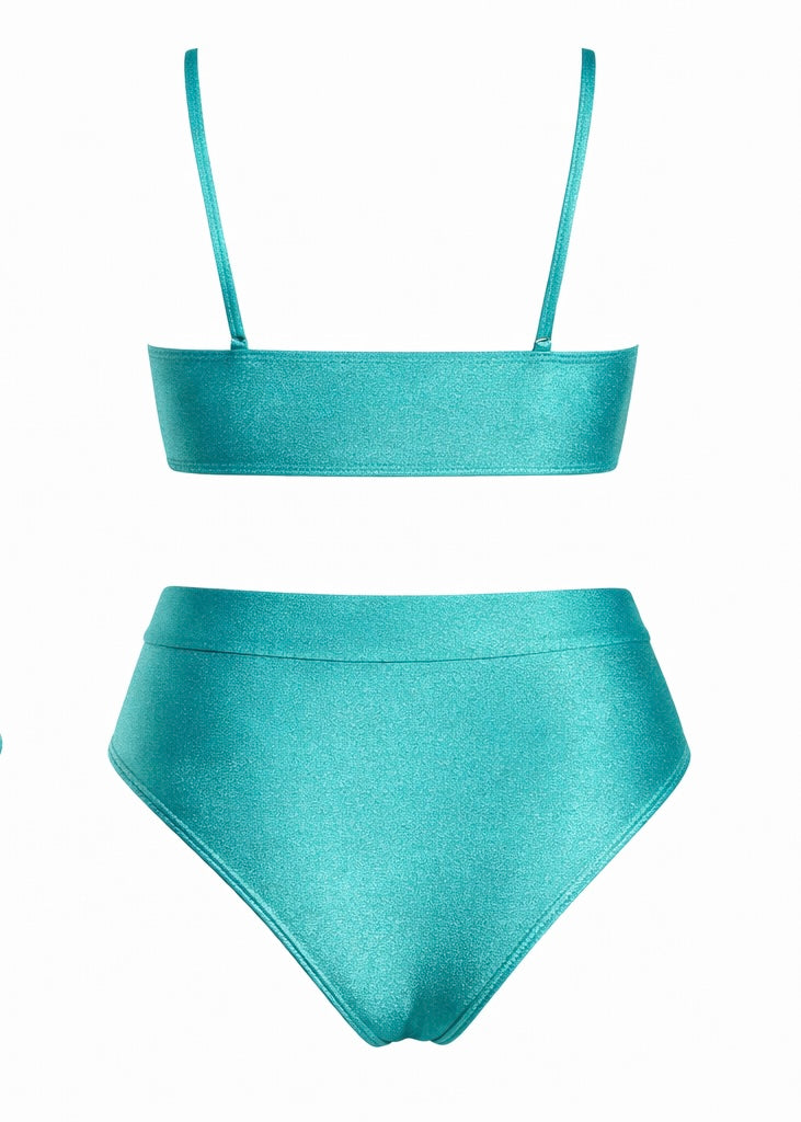 Bombacha Bikini Marina en turquesa
