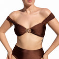 Top Bikini Crucera Choco