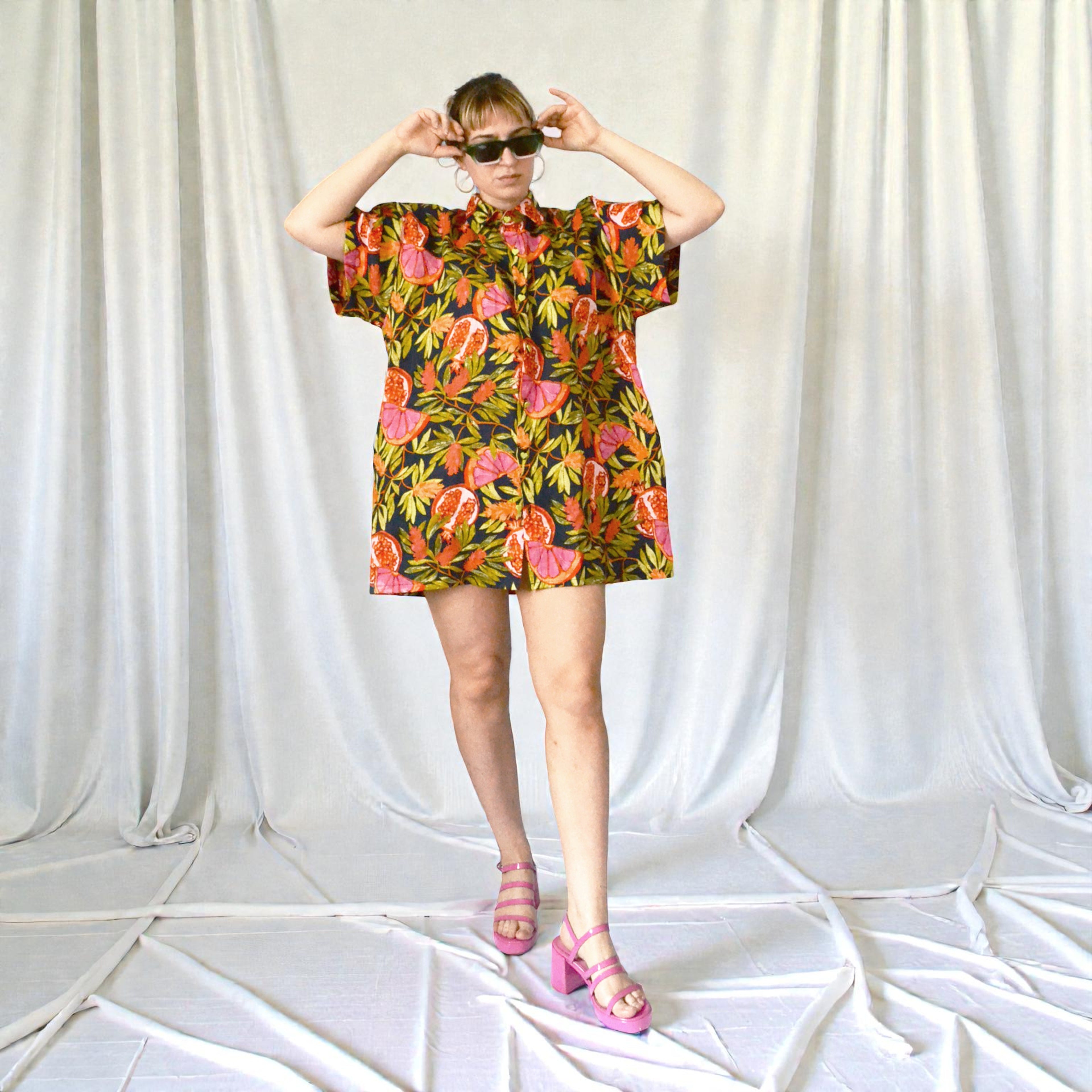 Camisa vestido Papaya