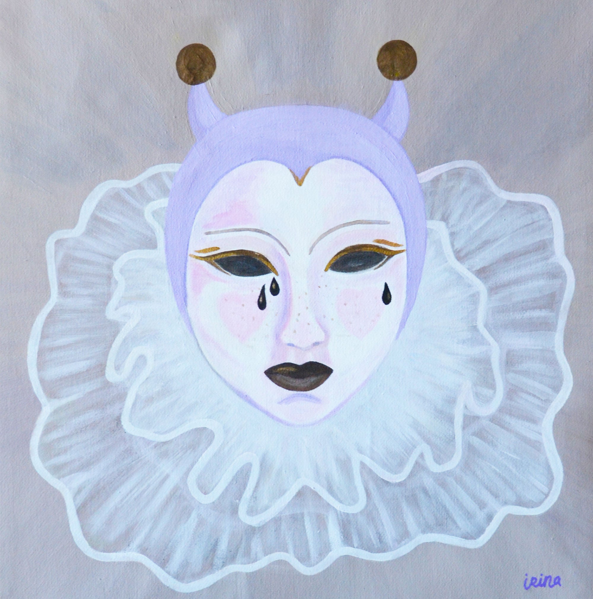 Lámina "Ocultar el dolor con fábula"