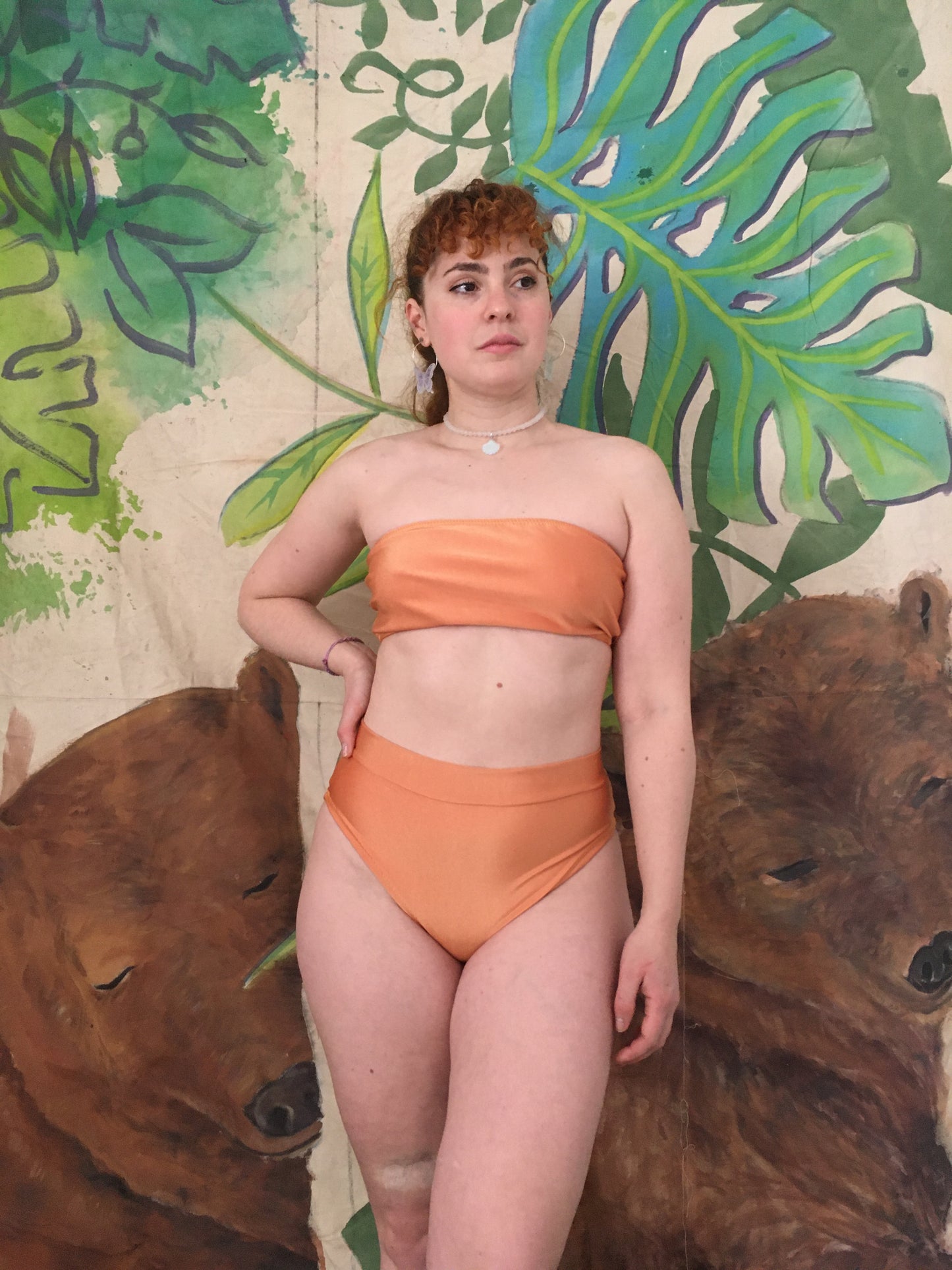 Conjunto bikini Tulipa bandeau (varios colores disponibles)